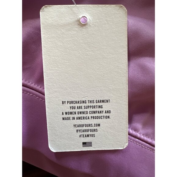 Year Of Ours Robin Tulip Purple One-Shoulder Sports Bra Size Small NWT - Picture 2 of 4
